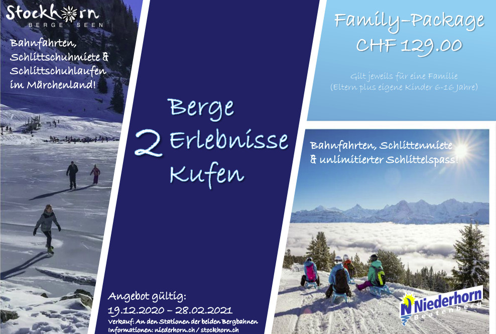 Winter fun for the entire family: Visit two mountains and enjoy the snow