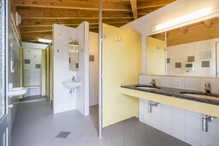 Modern sanitary facilities Camping Lazy Rancho Unterseen Interlaken Switzerland