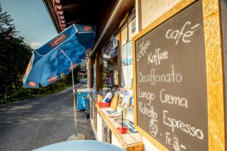 Camping Oberei Wilderswil Interlaken Switzerland small shop with products for daily needs